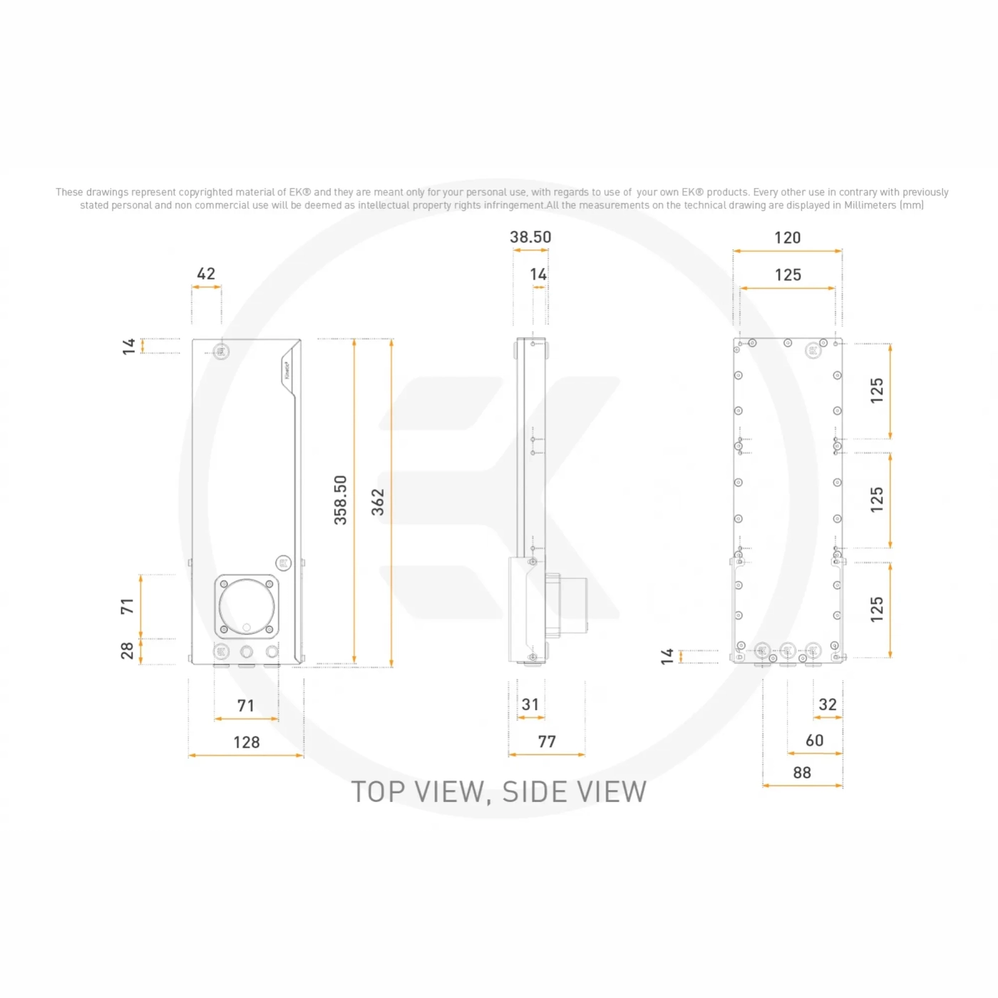 Купить Помпа с резервуаром EKWB EK-Quantum Kinetic³ FLT 360 D5 PWM D-RGB - Plexi (3831109880739) - фото 6