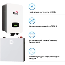 Купить Система хранения энергии Afore SV-1AF6K1-LDY5.1K2 6kW 5.1kWh 1BAT LiFePO4 6000 циклов (SV-1AF6K1-LDY5.1K2) - фото 3
