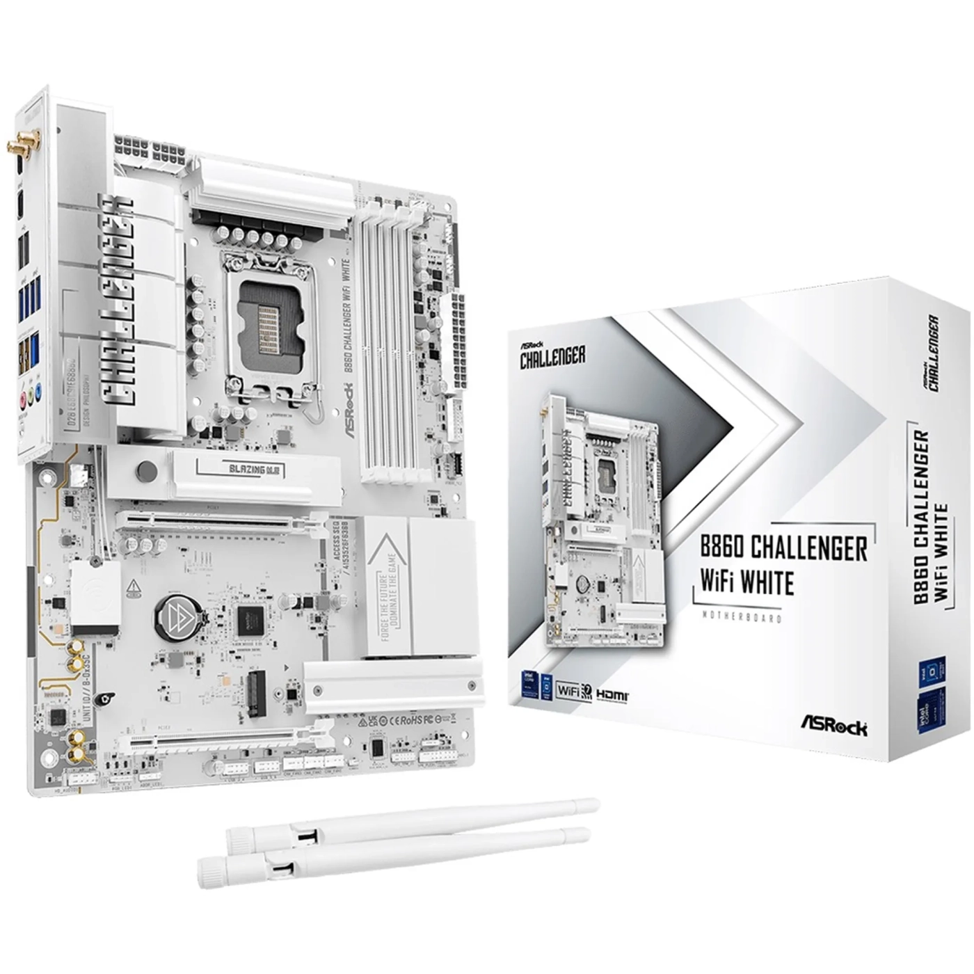 Купити Материнська плата ASRock B860 CHALLENGER WIFI WHITE - фото 1