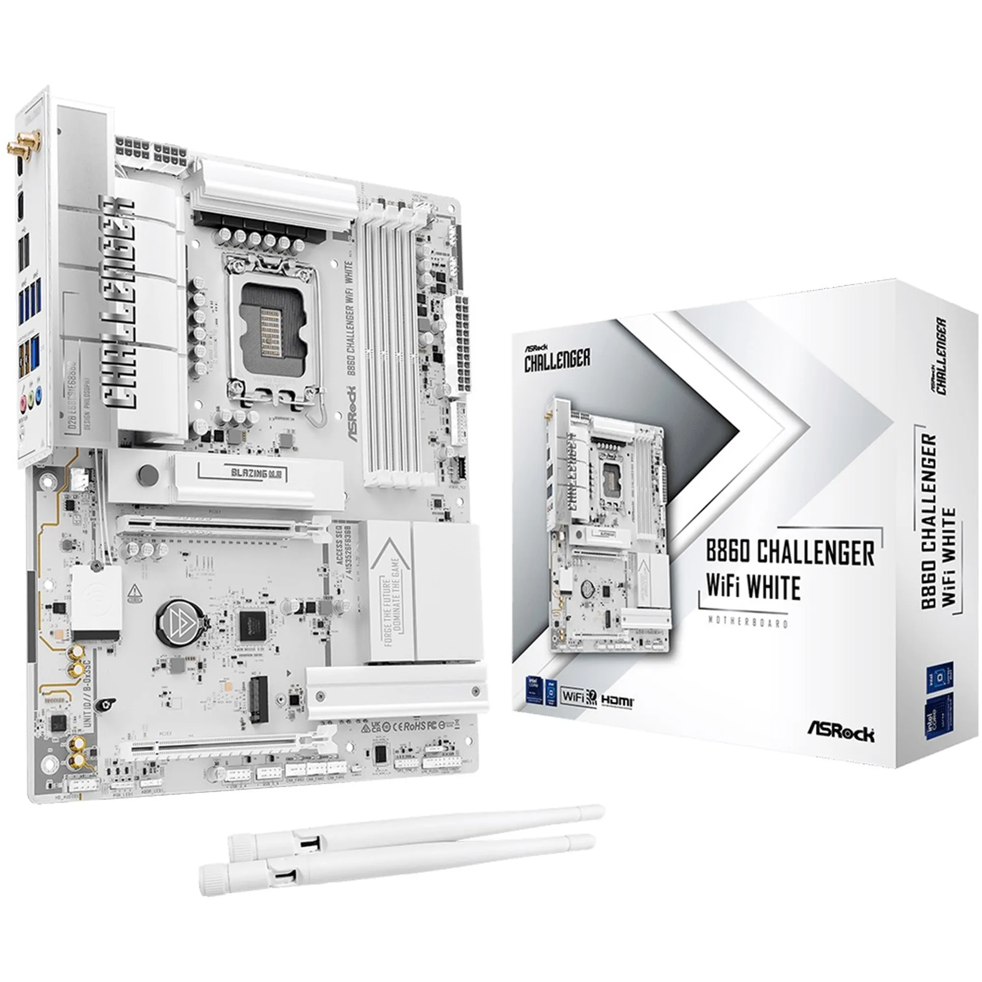 Купити Материнська плата ASRock B860 CHALLENGER WIFI WHITE - фото 1