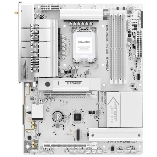 Купити Материнська плата ASRock B860 CHALLENGER WIFI WHITE - фото 2