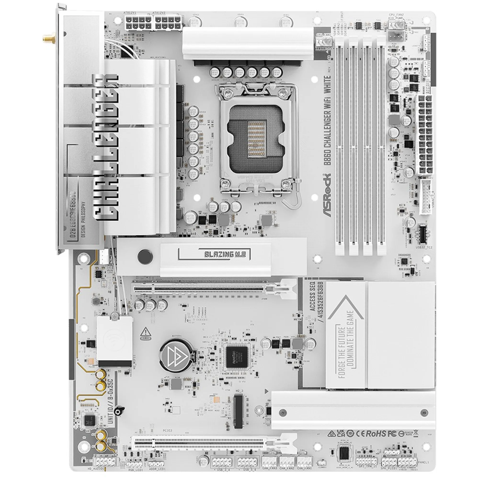 Купити Материнська плата ASRock B860 CHALLENGER WIFI WHITE - фото 3