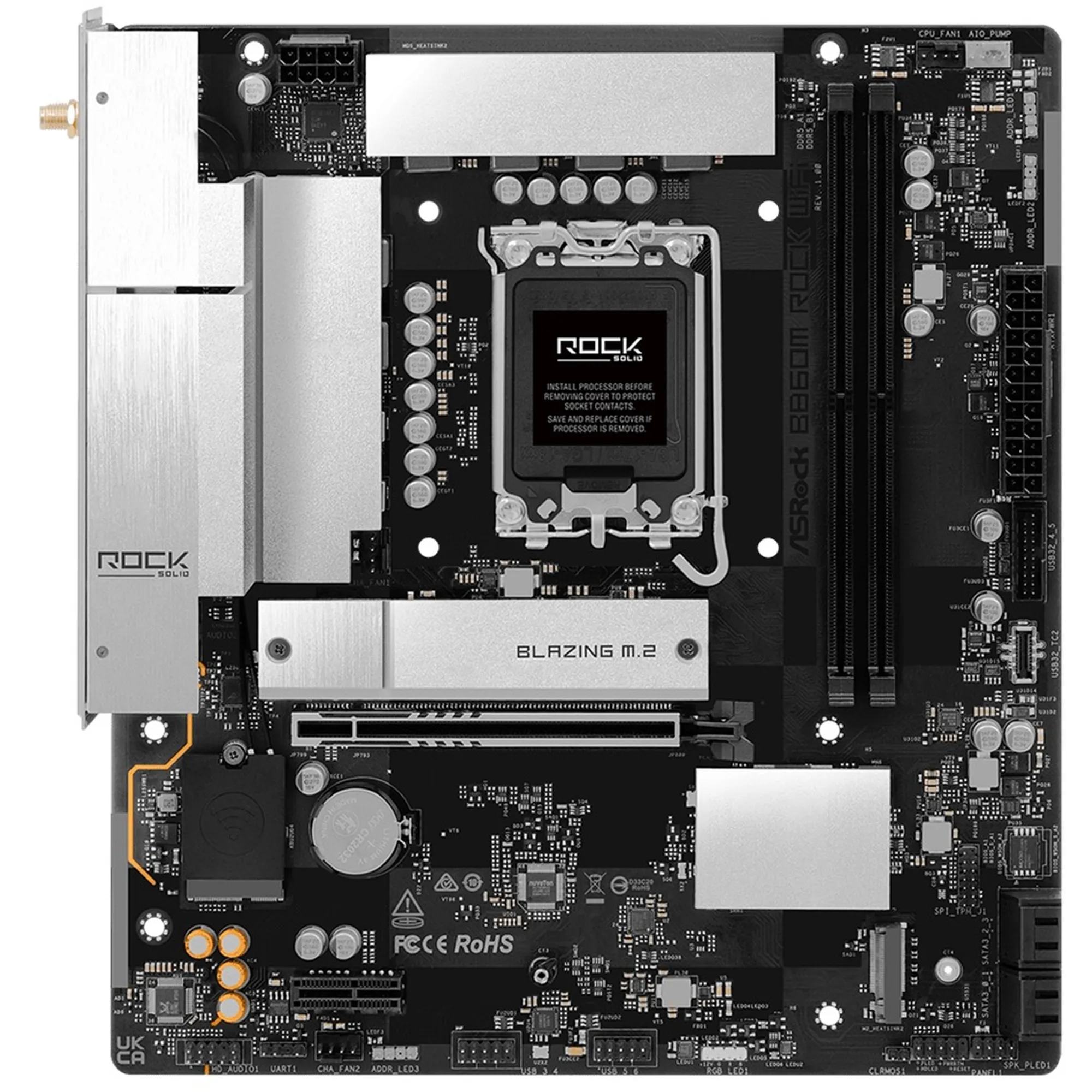 Купити Материнська плата ASRock B860M ROCK WIFI - фото 2