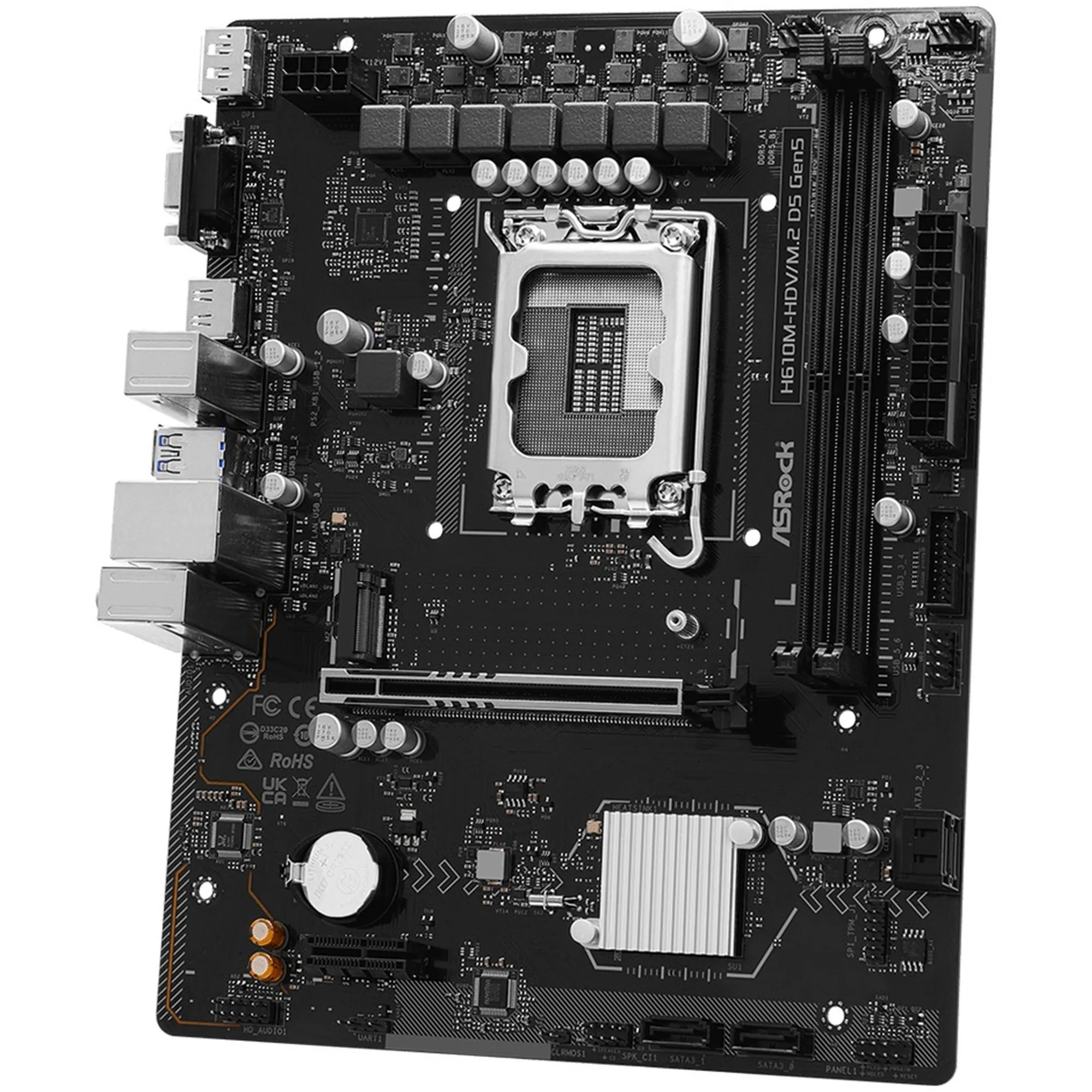 Купить Материнская плата ASRock H610M-HDV/M.2 D5 GEN5 - фото 4