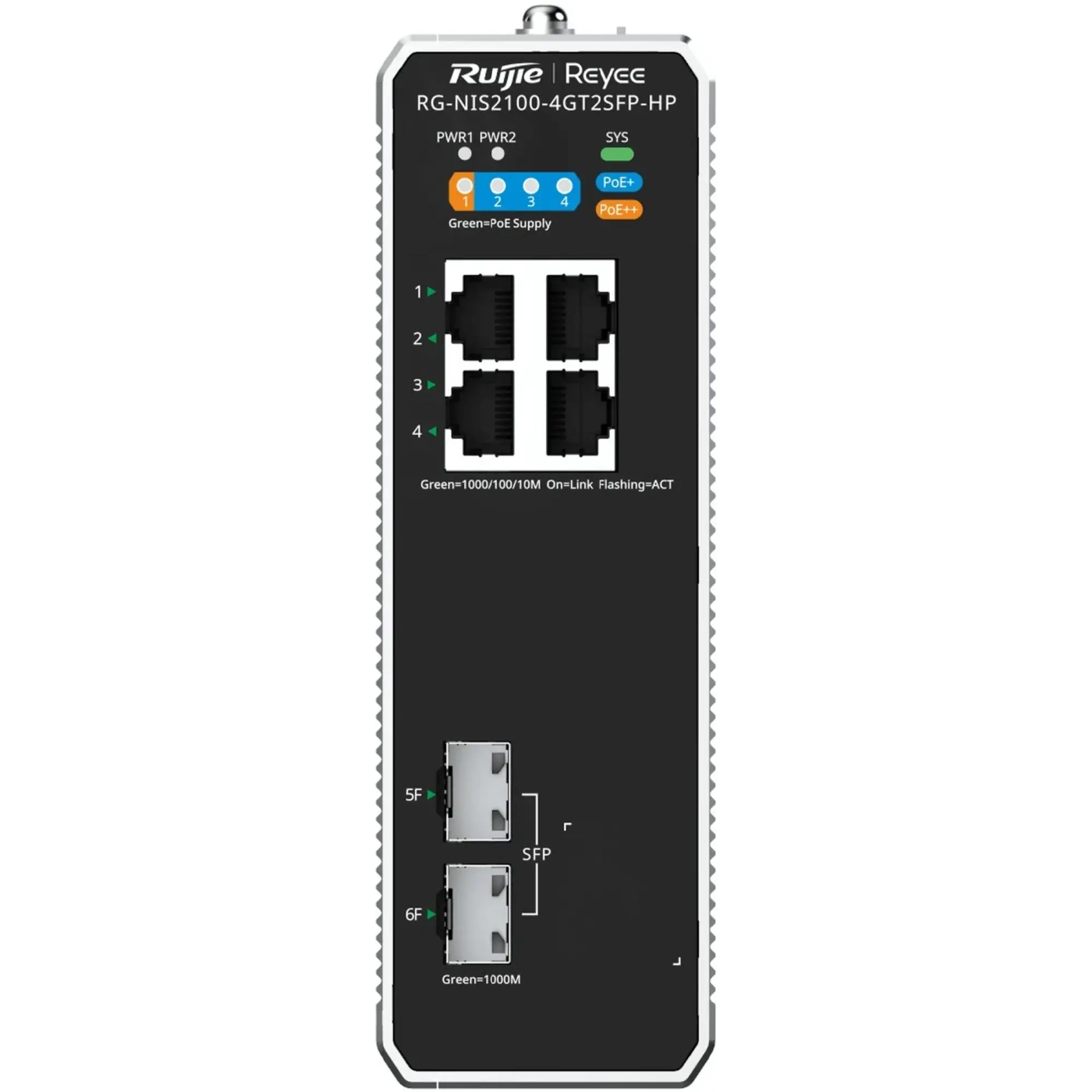 Купить Коммутатор Ruijie Reyee (RG-NIS2100-4GT2SFP-HP) - фото 1