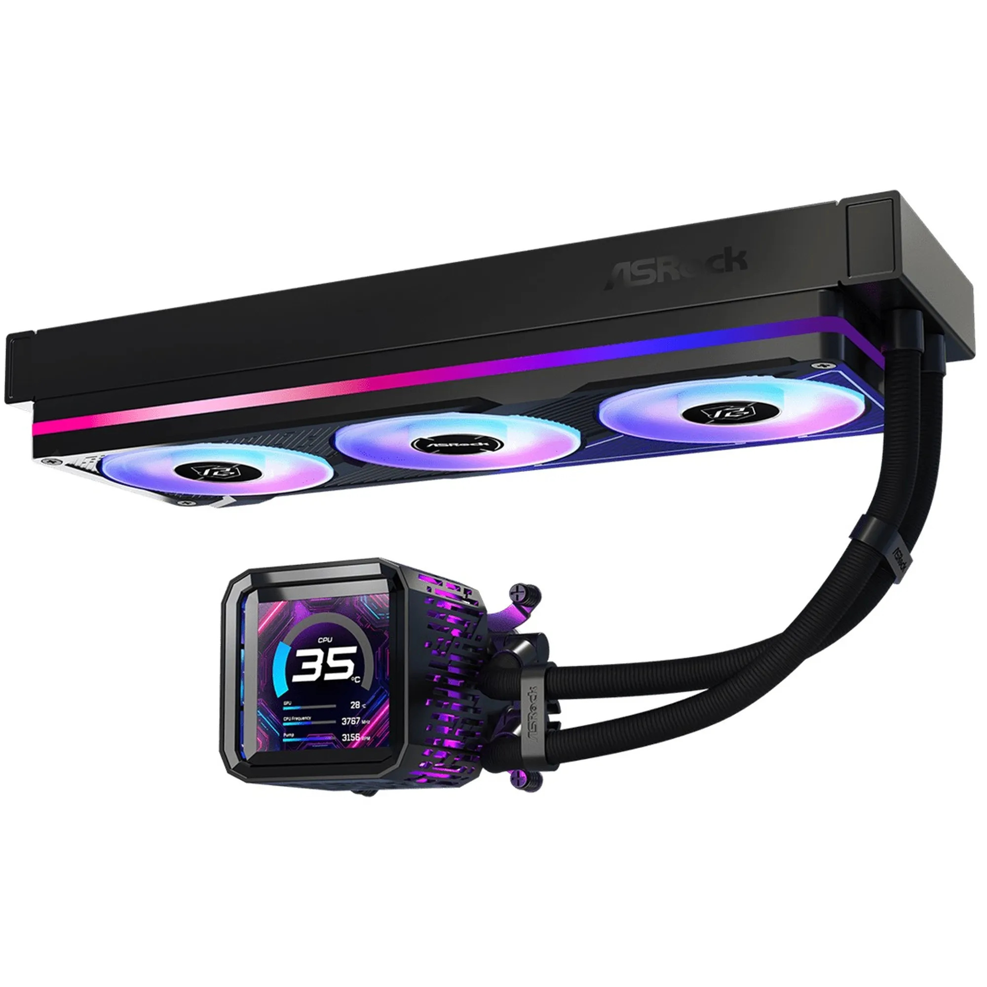 Купить Система водяного охлаждения ASRock PHANTOM GAMING 360 LCD - фото 3