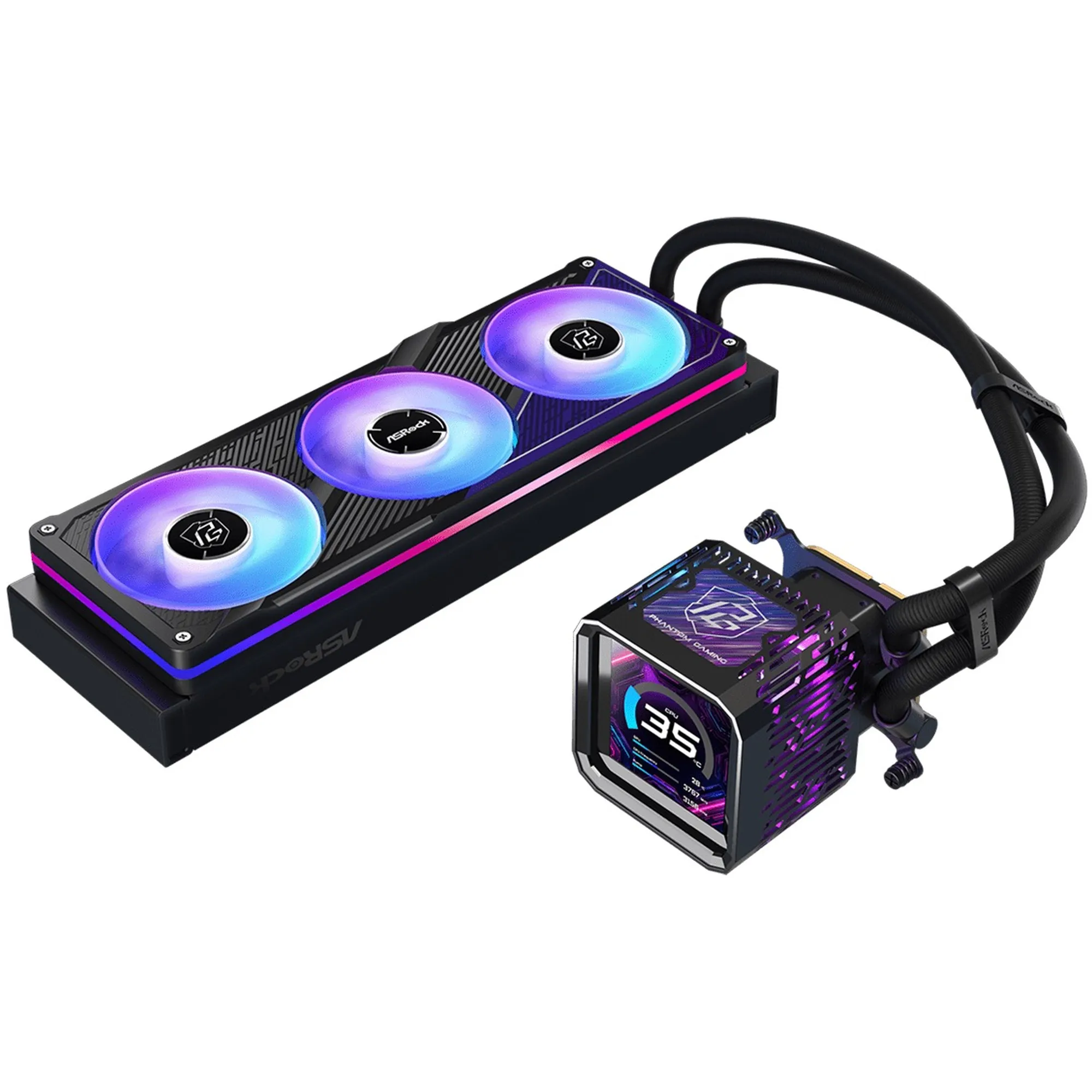 Купить Система водяного охлаждения ASRock PHANTOM GAMING 360 LCD - фото 4