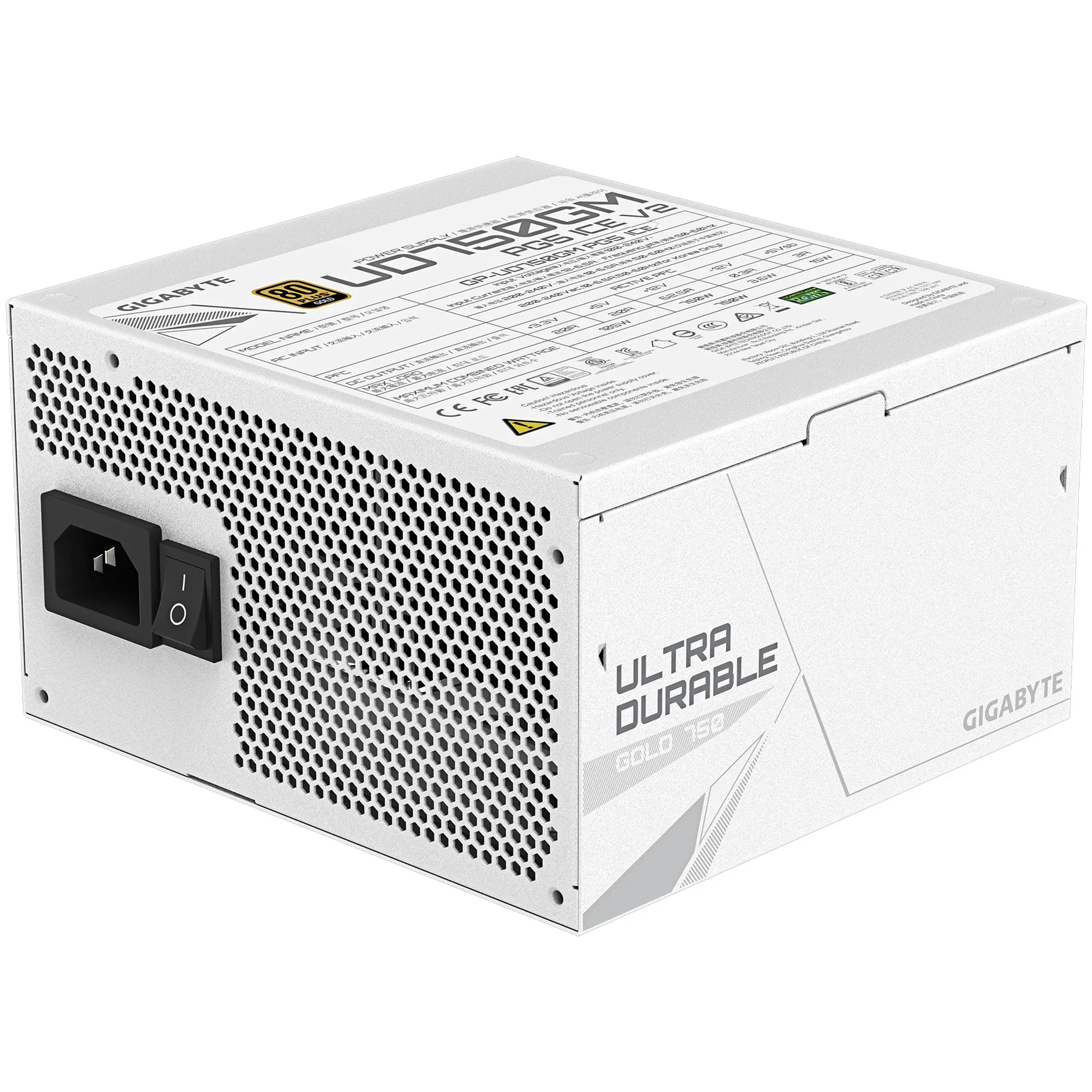 Купити Блок живлення GIGABYTE UD750GM PG5 ICE 750W 80+ Gold (GP-UD750GM PG5 ICE) - фото 3