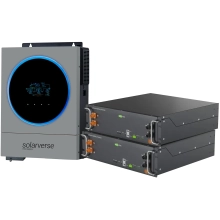 Купить Система хранения энергии Solarverse SV-1SV6K1-LES10.2K1 6kW 10.2kWh 2BAT LiFePO4 6000 циклов (SV-1SV6K1-LES10.2K1) - фото 1