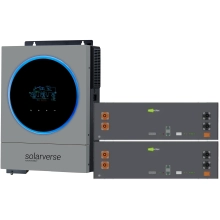 Купить Система хранения энергии Solarverse SV-1SV6K1-LES10.2K1 6kW 10.2kWh 2BAT LiFePO4 6000 циклов (SV-1SV6K1-LES10.2K1) - фото 2