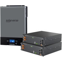 Купить Система хранения энергии Solarverse SV-1SV6K2-LES10.2K1 6kW 10.2kWh 2BAT LiFePO4 6000 циклов (SV-1SV6K2-LES10.2K1) - фото 1
