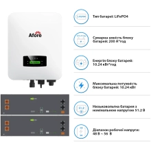 Купить Система хранения энергии Afore SV-1AF6K1-LES10.2K1 6kW 10.2kWh 2BAT LiFePO4 6000 циклов (SV-1AF6K1-LES10.2K1) - фото 5