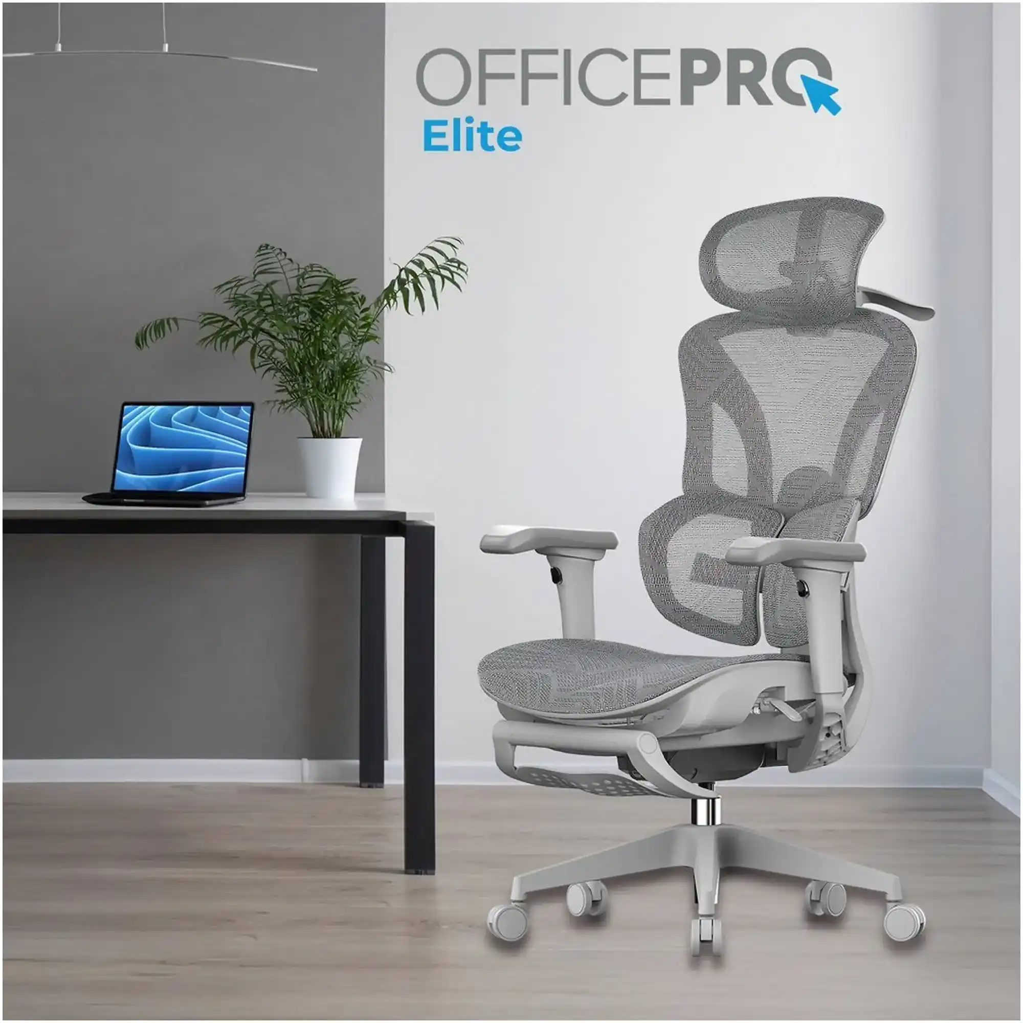 Купить Кресло офисное Officepro Elite Grey (OC950G) - фото 9