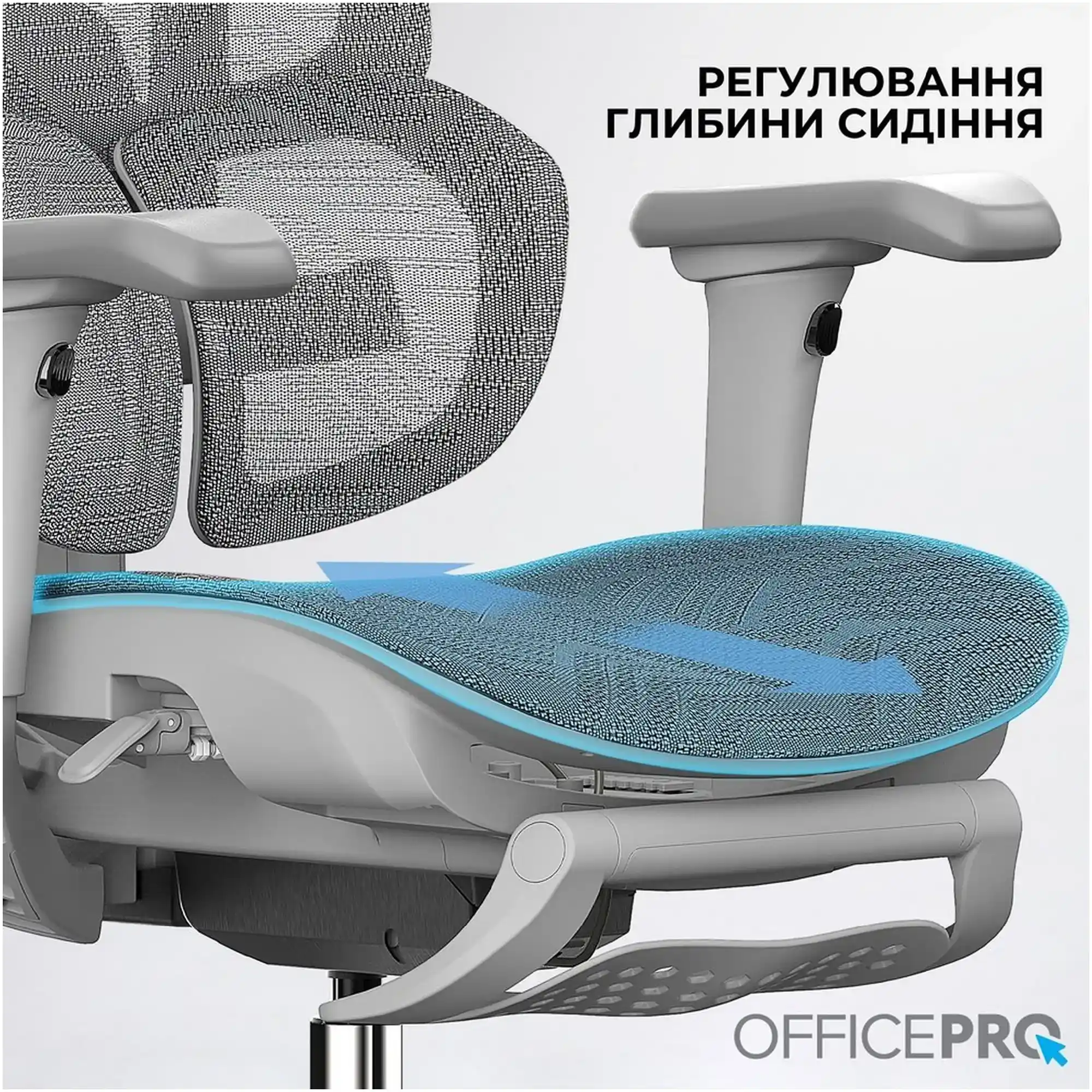 Купить Кресло офисное Officepro Elite Grey (OC950G) - фото 14