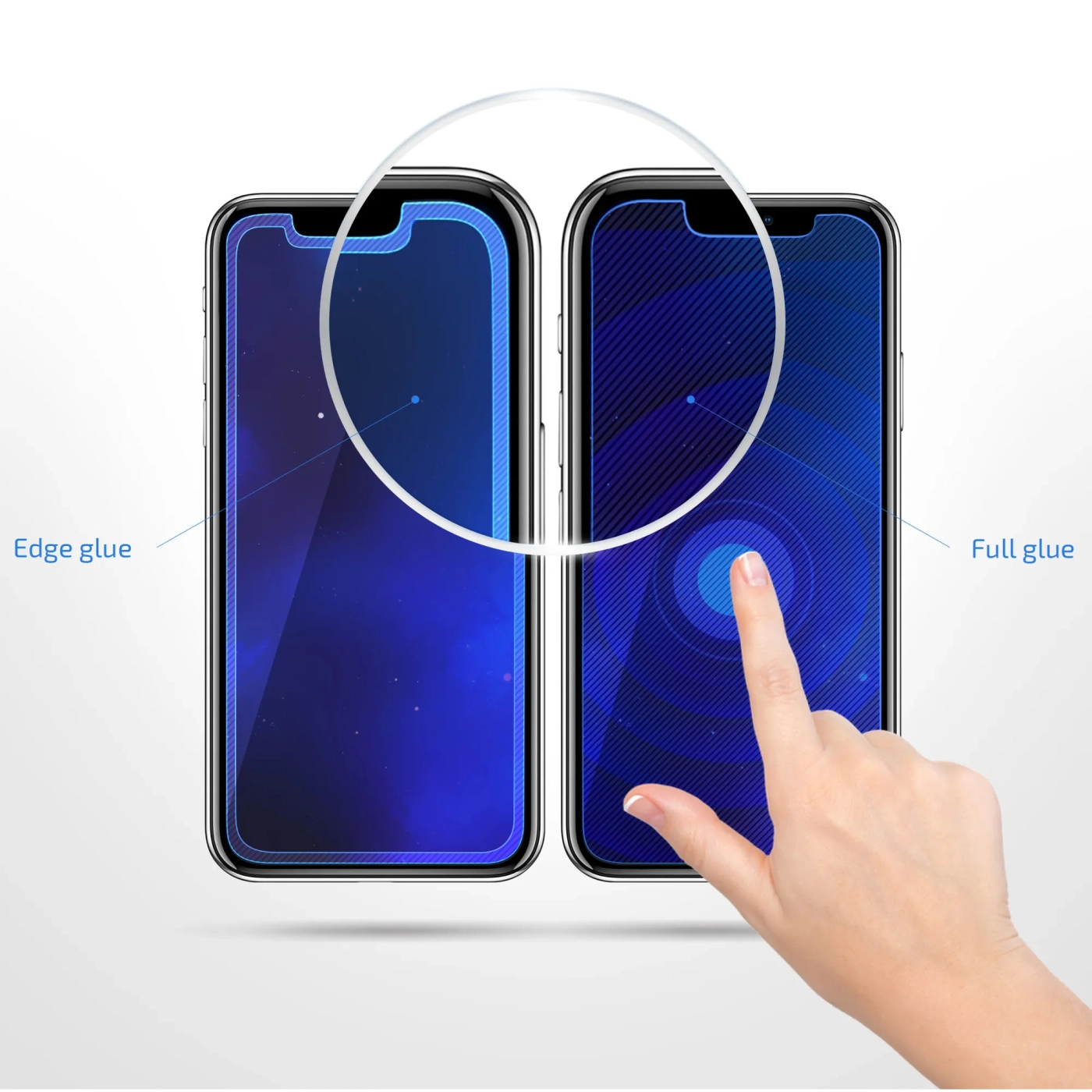 Купити Захисне скло 2E для Apple iPhone 16e (6.1) 2.5D FCFG (1 Pack) Black  (2E-IP-16E.-6.1-SMFCFG-BB) - фото 6