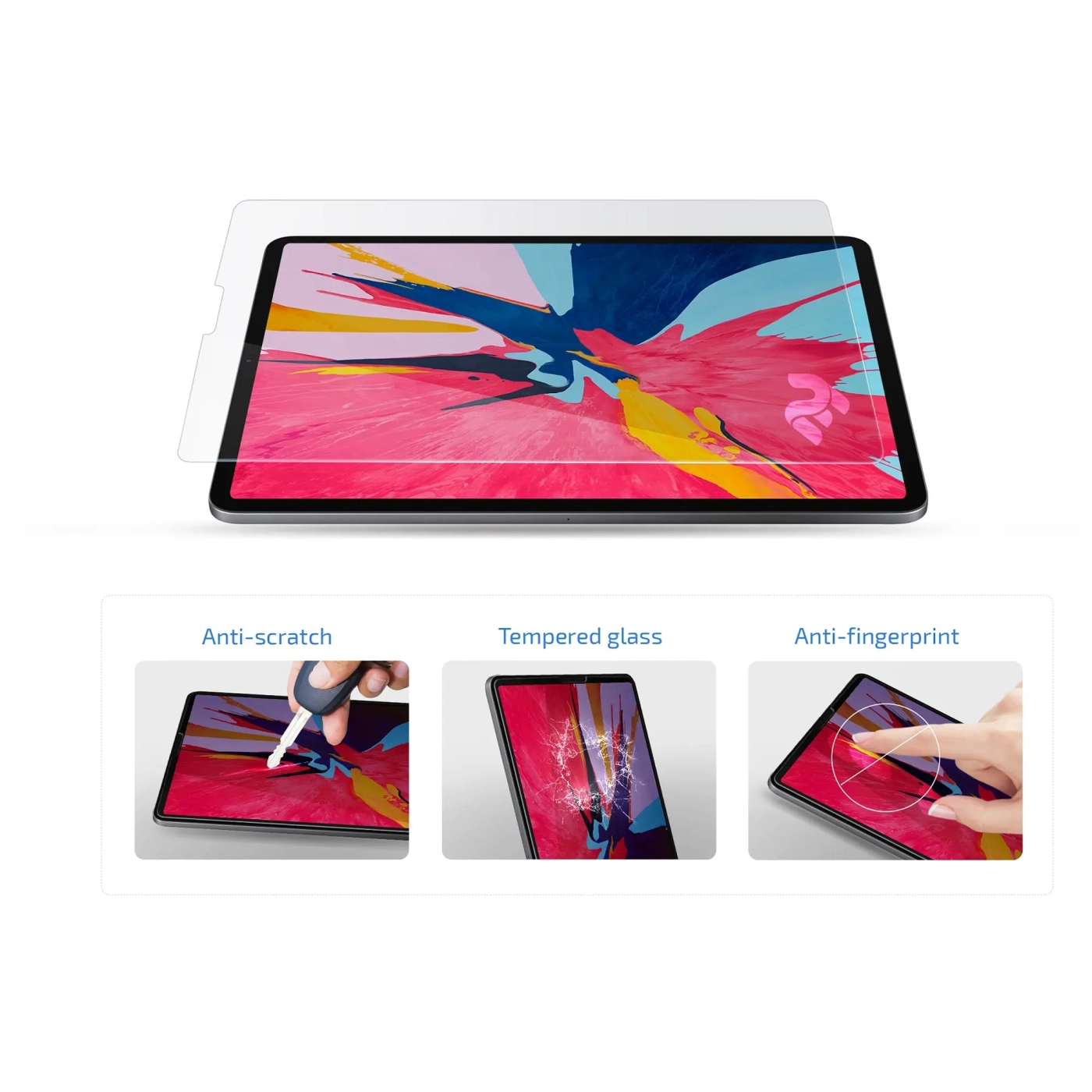 Купити Захисне скло 2E для Samsung Galaxy Tab S8 (X700/X706) 11″ (2022) 2.5D Transparent (2E-G-TABS6L-LT2.5D-CL) - фото 4