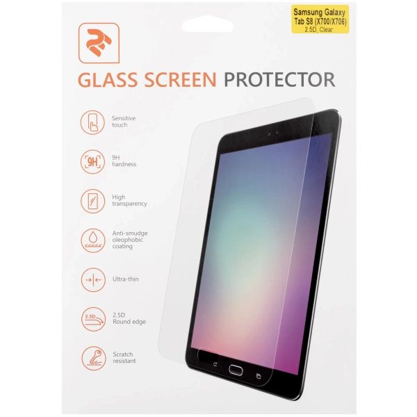 Купити Захисне скло 2E для Samsung Galaxy Tab S8 (X700/X706) 11″ (2022) 2.5D Transparent (2E-G-TABS6L-LT2.5D-CL) - фото 5