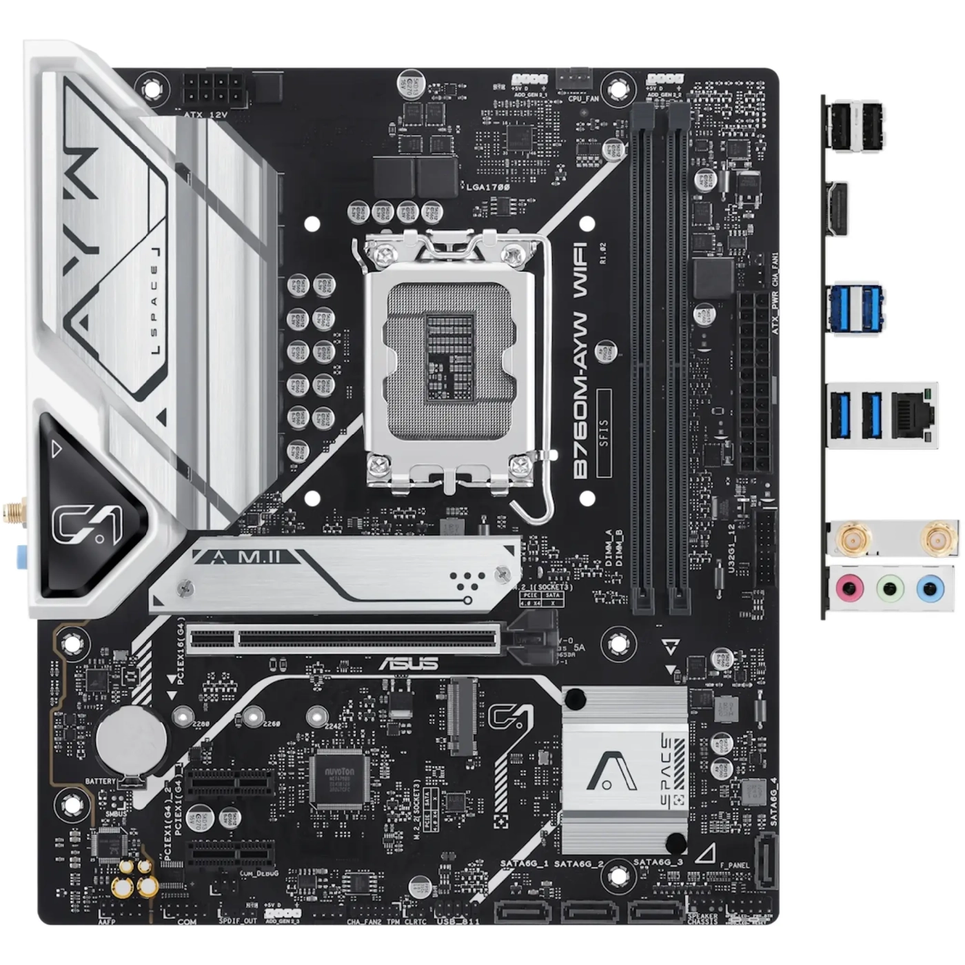 Купить Материнская плата ASUS B760M-AYW WIFI-SI - фото 1