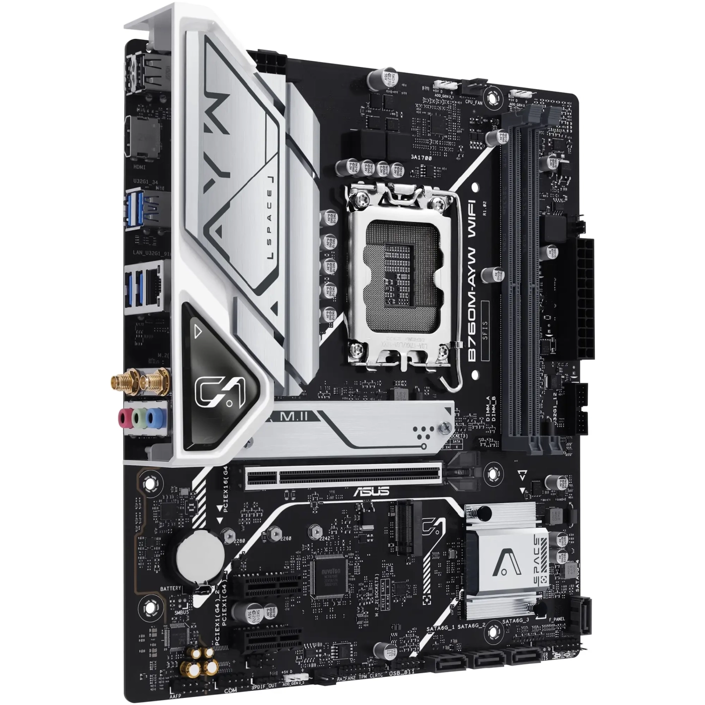 Купить Материнская плата ASUS B760M-AYW WIFI-SI - фото 2