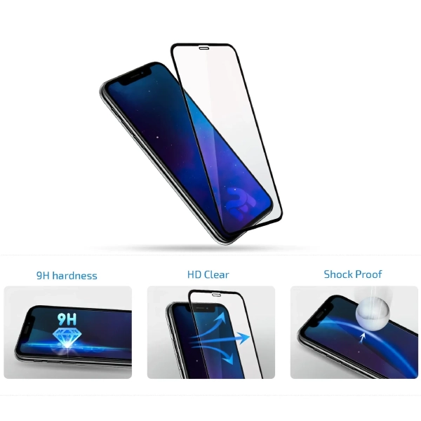 Купить Защитное стекло 2E для iPhone 14 Pro Max 2.5D FCFG (1 Pack) Black border (2E-IP-14PM-6.7-SMFCFG-BB) - фото 2