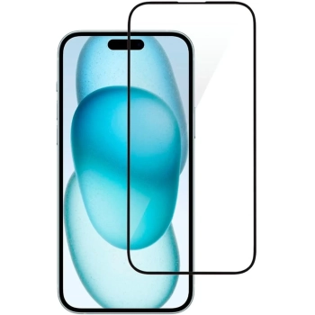 Купити Захисне скло 2E для iPhone 15 2.5D FCFG (1 Pack) Black border (2E-IP-15.-6.1-SMFCFG-BB) - фото 1