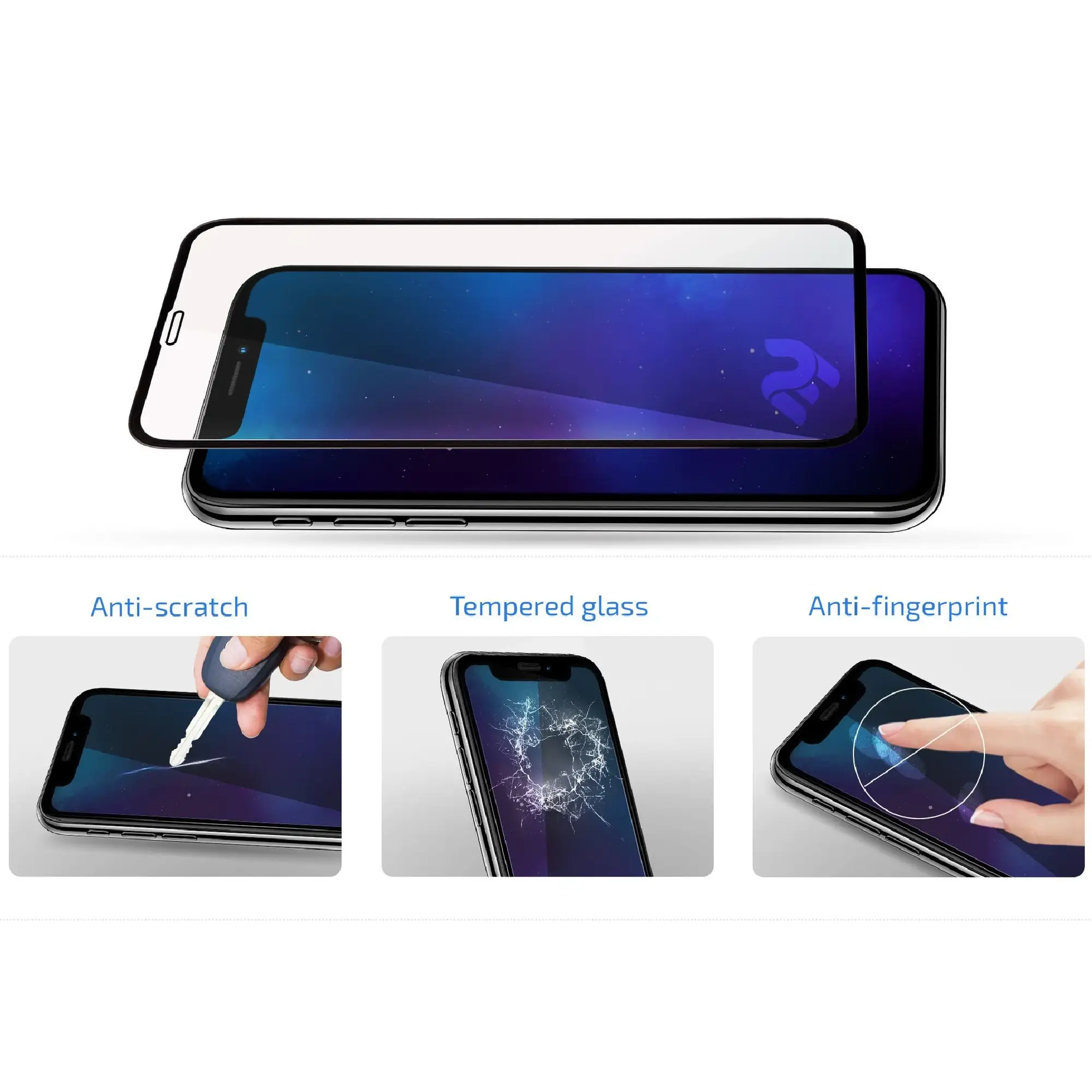 Купити Захисне скло 2E для Samsung Galaxy A02 (A022) 2.5D FCFG (1 Pack) Black border (2E-G-A02-SMFCFG-BB) - фото 3