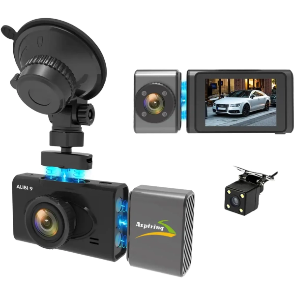 Купить Видеорегистратор Aspiring Alibi 9 GPS 3 (Aspiring Alibi 9 GPS, 3 Cameras, Speedcam) - фото 3