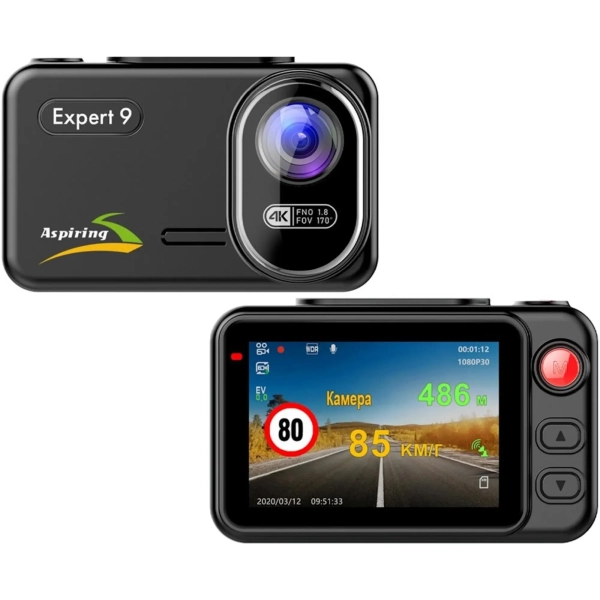 Купить Видеорегистратор Aspiring Expert 9 Speedcam, WI-FI, GPS, 2K, 2 cameras - фото 7