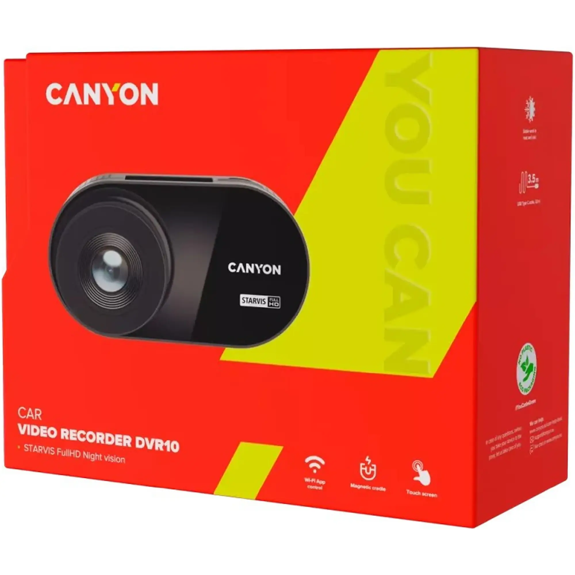 Купить Видеорегистратор Canyon DVR10 FullHD 1080p Wi-Fi Black (CND-DVR10) - фото 9