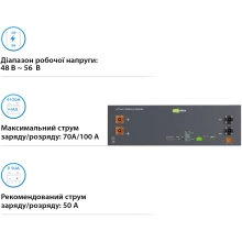 Купити Акумуляторна батарея Ecosolex RS-R51100A 51.2V 100Ah 5.12kWh LiFePo4 (RS-R51100A) - фото 4