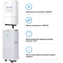 Купить Система хранения энергии Solis SV-1SL6K1-SV14.3K1-1 6kW 14.3kWh 1BAT LiFePO4 6000 циклов (SV-1SL6K1-SV14.3K1-1) - фото 3