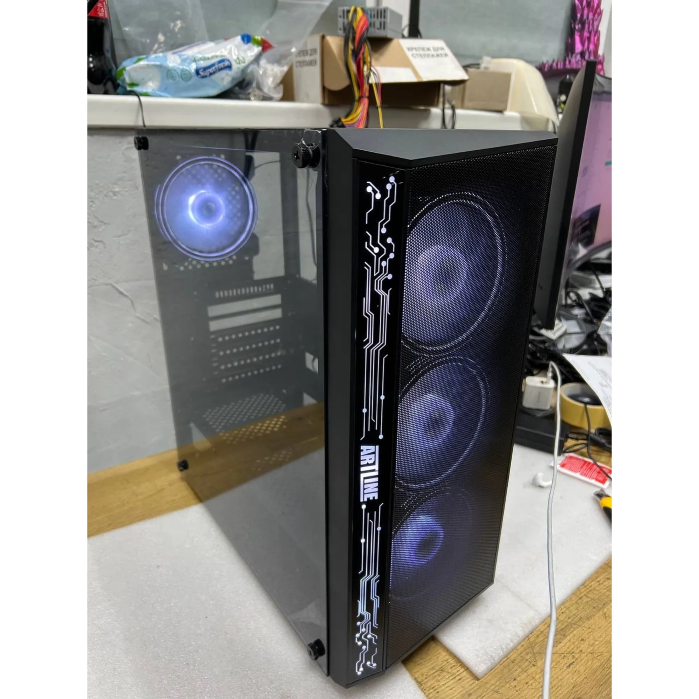 Купить Уценка Корпус QUBE BREEZE Black ARGB (BREEZEFMNU300334) - фото 1