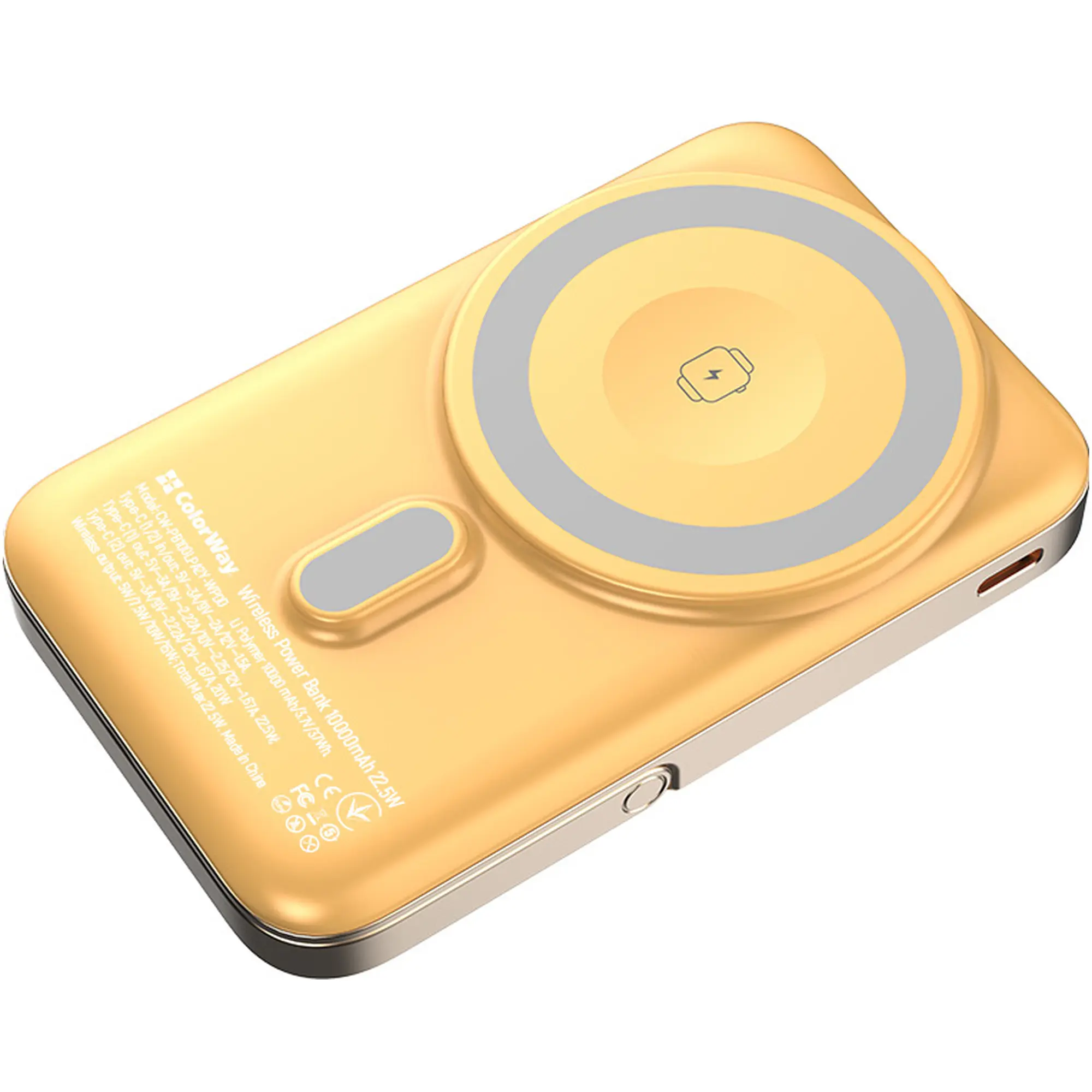 Купить Павербанк УМБ ColorWay 10000mAh 22.5W (CW-PB100LPA2Y-WPDD) - фото 2