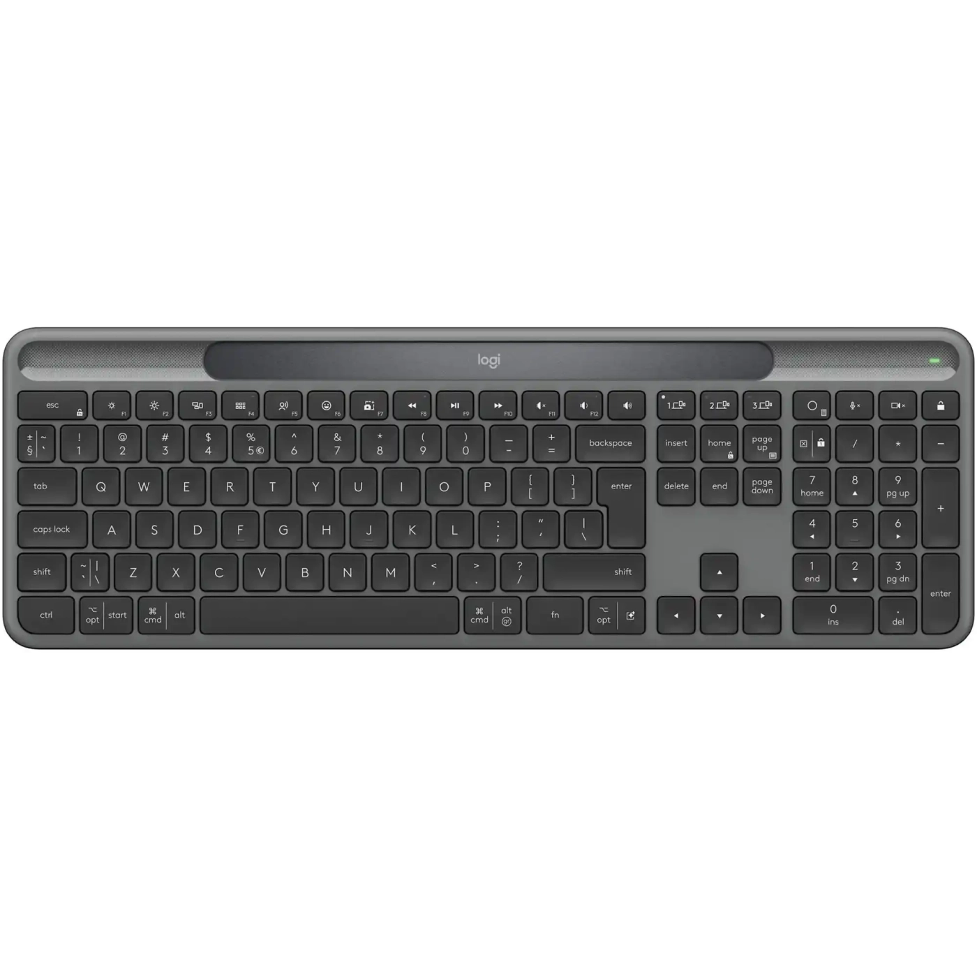 Купить Клавиатура Logitech Signature Slim Solar Plus K980 Graphite (920-013764) - фото 1