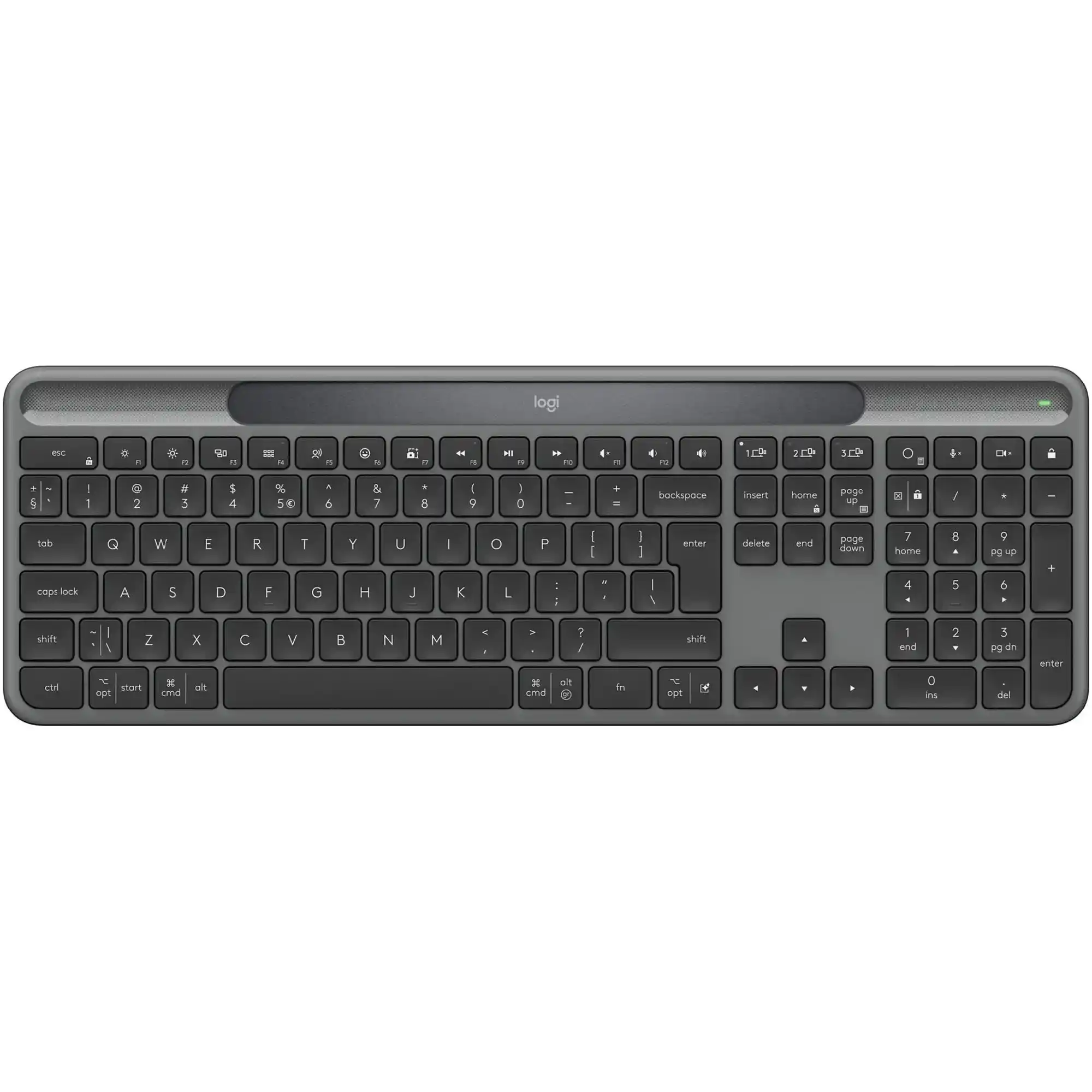 Купить Клавиатура Logitech Signature Slim Solar Plus K980 Graphite (920-013764) - фото 1