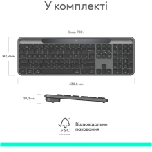 Купить Клавиатура Logitech Signature Slim Solar Plus K980 Graphite (920-013764) - фото 8