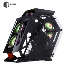 Купить Корпус QUBE STALKER Black-Orange (STALKER_FMBU3) + набор кабелей для БП QUBE Black-Orangе (QBWSET24P2x8P2x8PBO) - фото 4