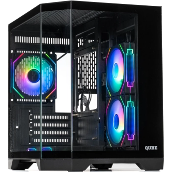 Купить Уценка Корпус QUBE CRYSTAL ARGB Black (CRYSTALGBNU30828) - фото 2