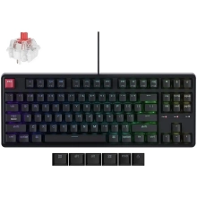 Купить Клавиатура Keychron C3 Pro V2 87Key RGB Hot-Swap K pro Red EN/UKR Black (C3PX-H1-UA) - фото 1
