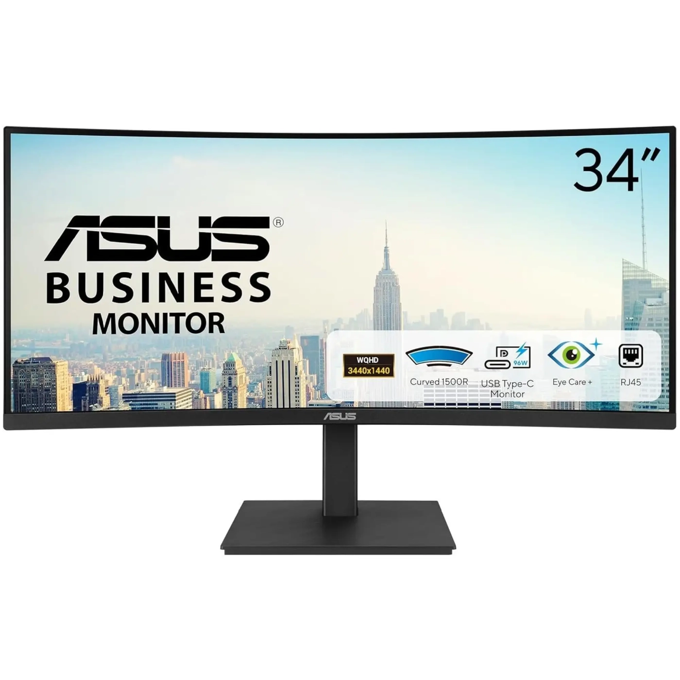 Купить Монитор 34" ASUS VA34VCPSR (90LM08JJ-B02170) - фото 1