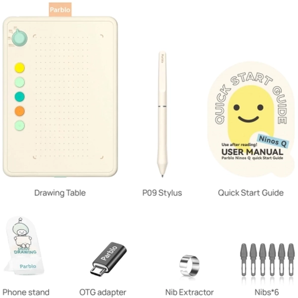 Купить Графический планшет Parblo Ninos Q Mobile (NINOSQ) - фото 3
