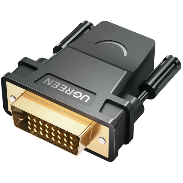 Купити Адаптер Ugreen DVI 24+1 Male to HDMI Female Black (UGR-20124) - фото 2