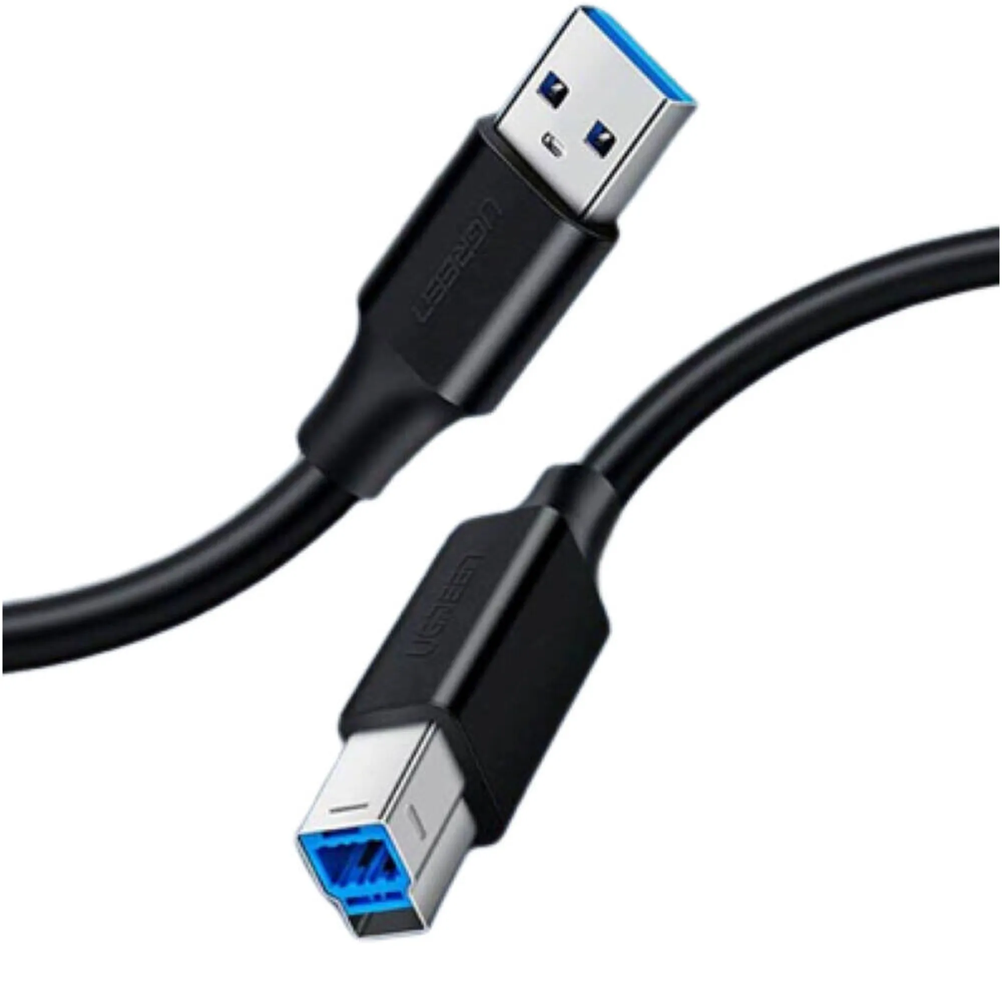 Купить Кабель UGREEN US210 USB 3.0 AM to BM Print Cable 2m Black (10372) - фото 2