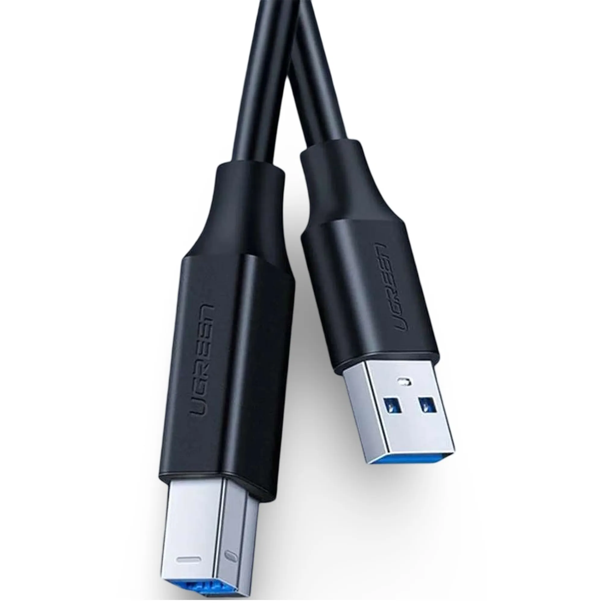Купить Кабель UGREEN US210 USB 3.0 AM to BM Print Cable 2m Black (10372) - фото 3