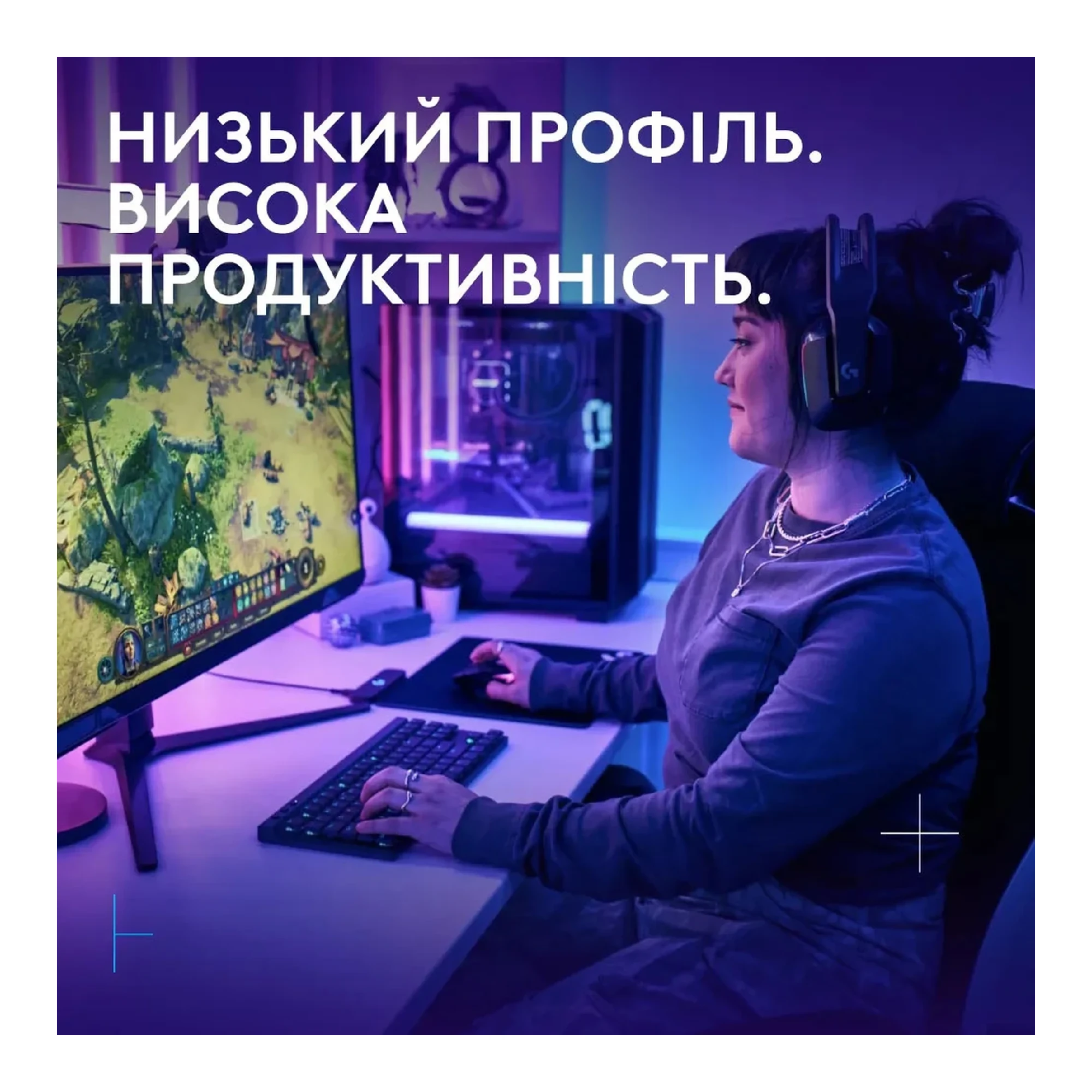 Купити Клавіатура Logitech G515 TKL Lightspeed Tactile Bluetooth UA Black (920-012538) - фото 7