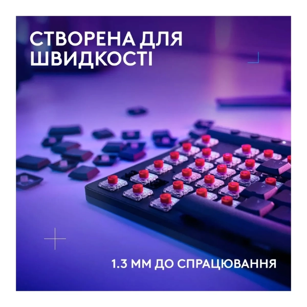 Купити Клавіатура Logitech G515 TKL Lightspeed Tactile Bluetooth UA Black (920-012538) - фото 2