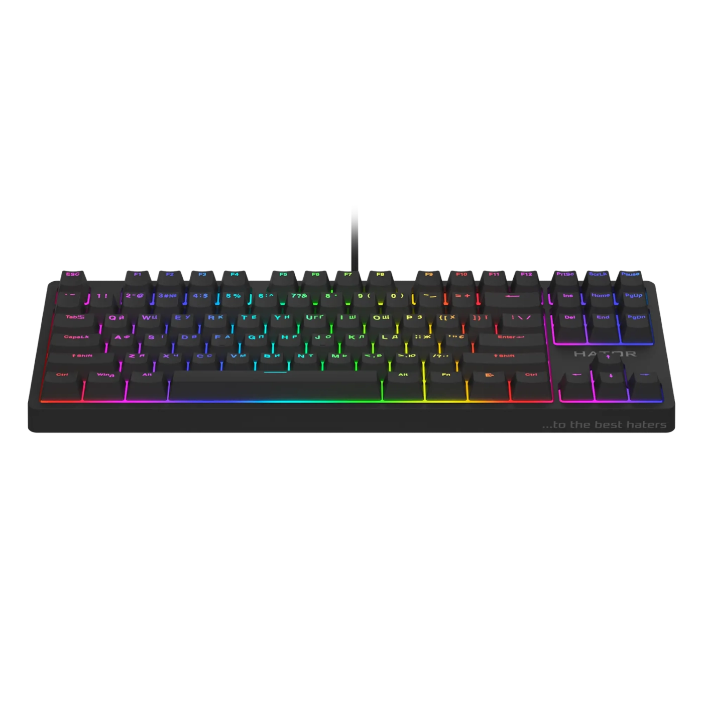 Купить Клавиатура HATOR Rockfall 2 Mecha TKL orange (HTK-520) Black - фото 3