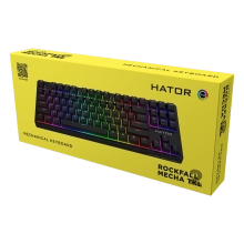 Купить Клавиатура HATOR Rockfall 2 Mecha TKL orange (HTK-520) Black - фото 6