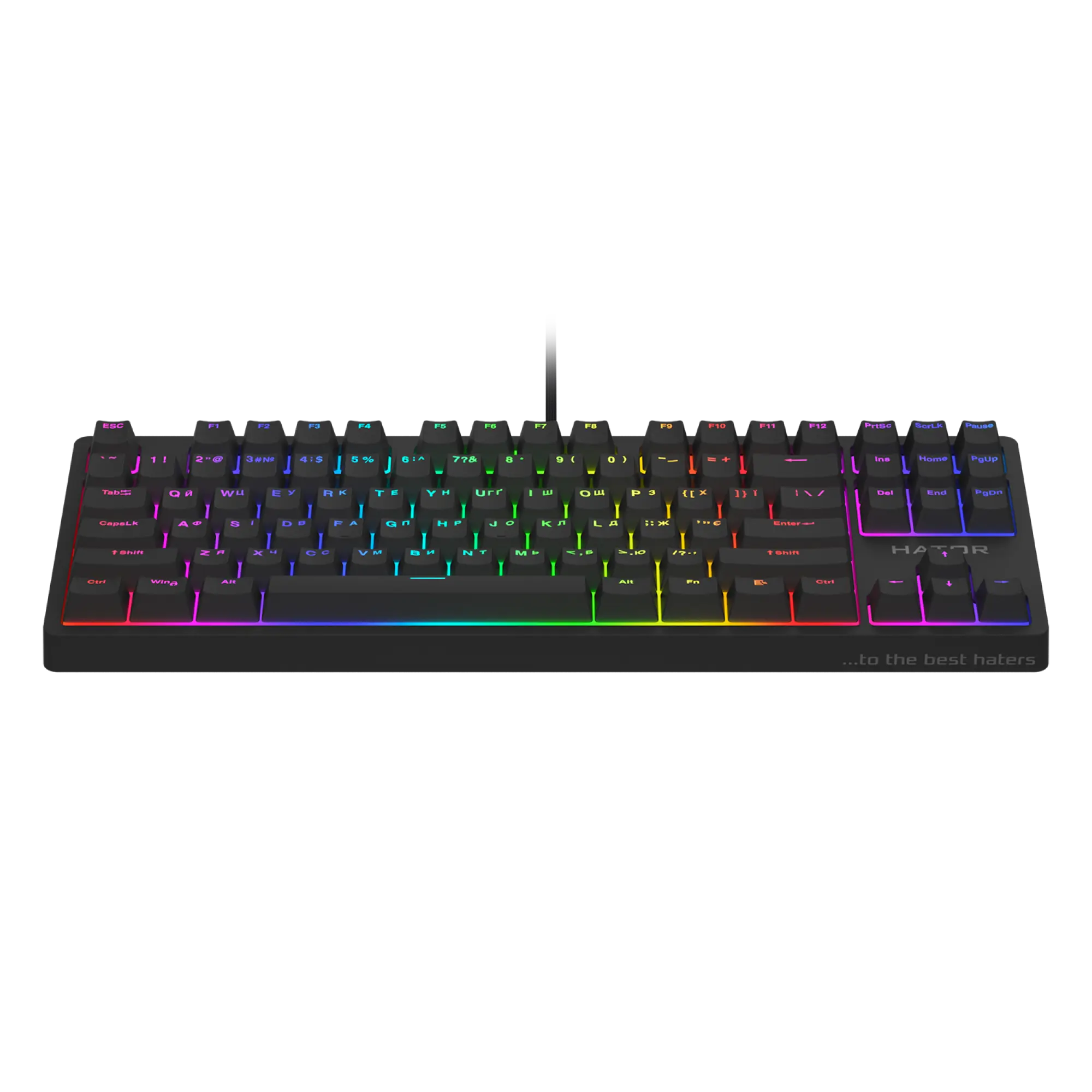 Купить Клавиатура HATOR Rockfall 2 Mecha TKL orange (HTK-520) Black - фото 3