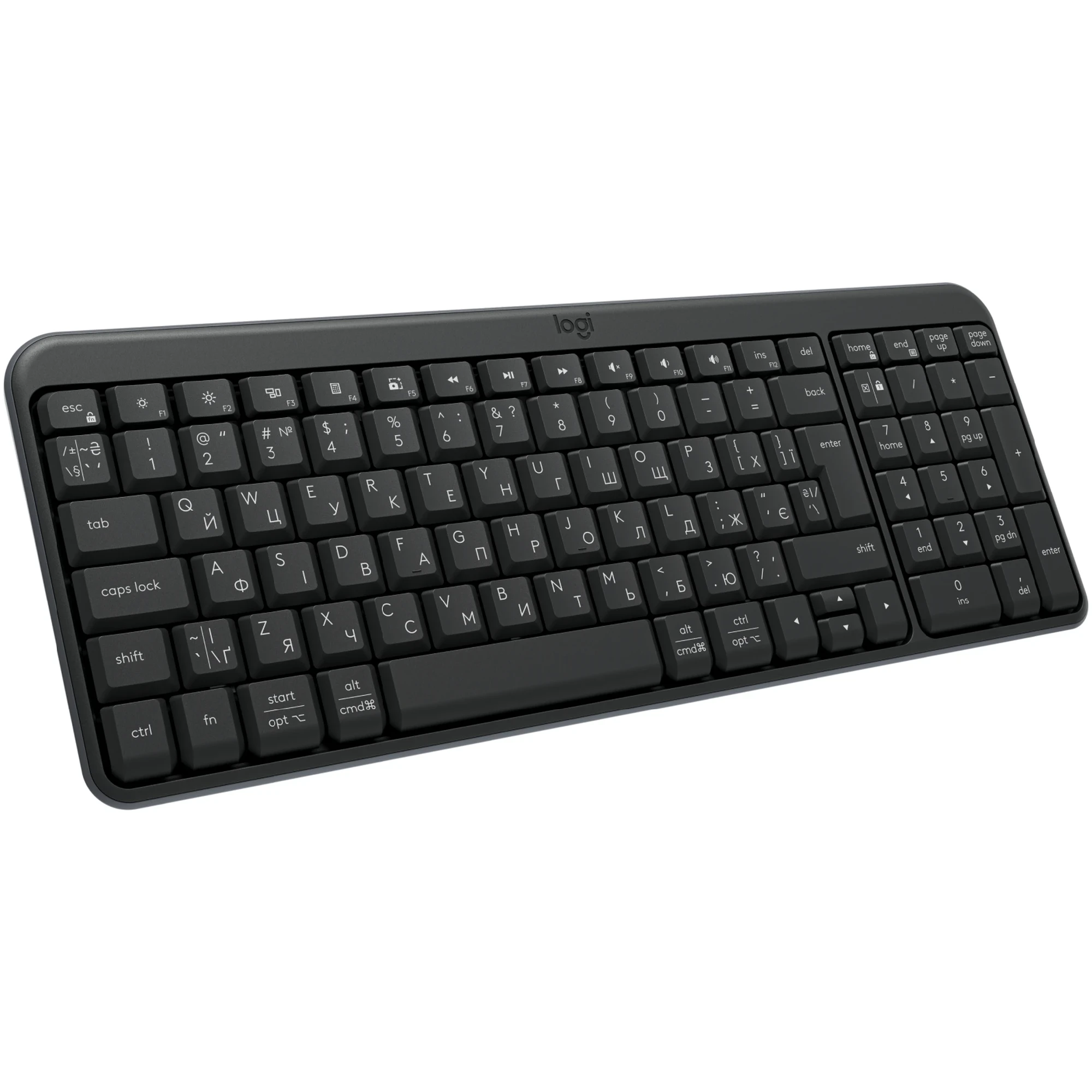Купить Клавиатура Logitech K250 Bluetooth/Wireless UA Graphite (920-013822) - фото 1